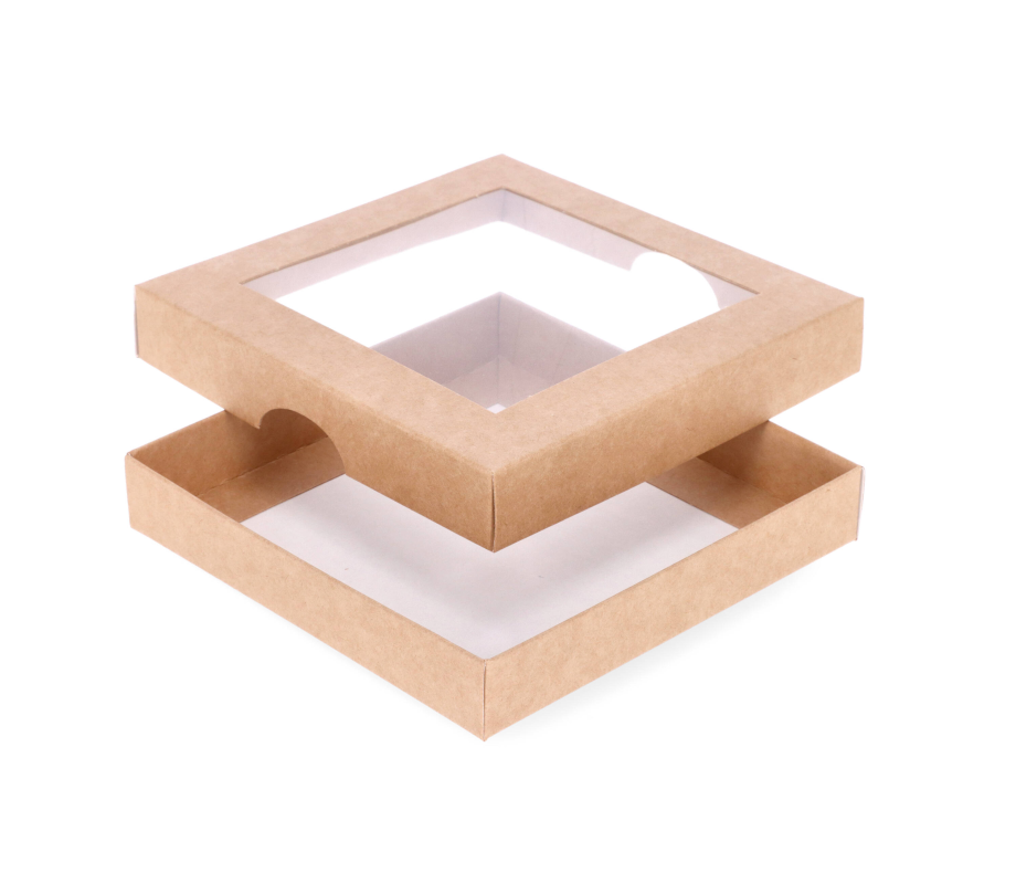 DD-11L: 120 x 120 x 20 mm<br>two part box with window 4