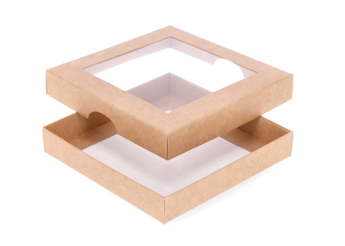 DD-11L: 120 x 120 x 20 mm<br>two part box with window 1