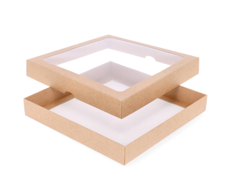 DD-2L: 200 x 200 x 30 mm<br>two part box with window 2