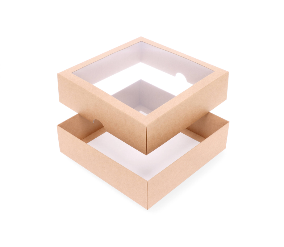 DD-4L: 210 x 210 x 60 mm<br>two part box with window 4
