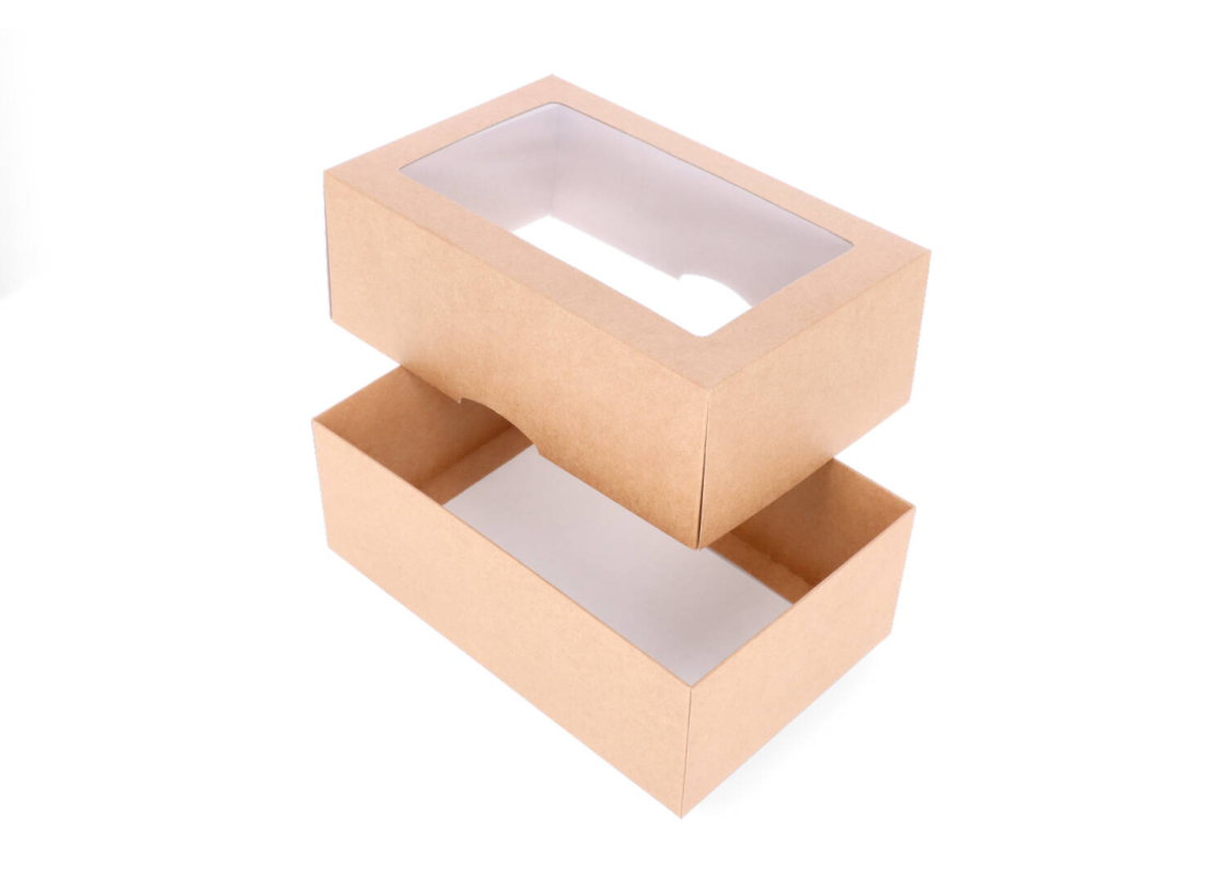DD-6L: 220 x 140 x 80 mm<br> two part box with window 1