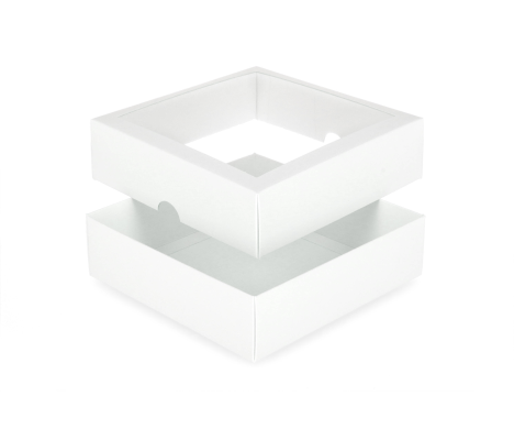 DD-4L: 210 x 210 x 60 mm<br>two part box with window 2