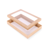 DDP-19L: 300 x 200 x 40 mm<br>two part box with window 3