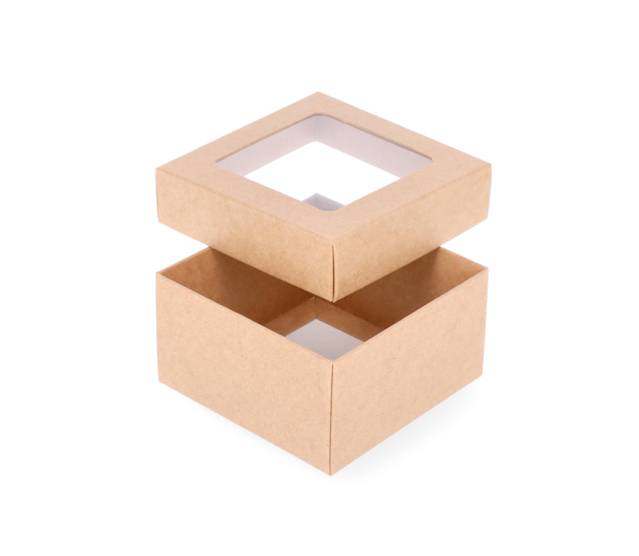 DDP-1L: 90 x 90 x 50 mm<br>two part box with window 4