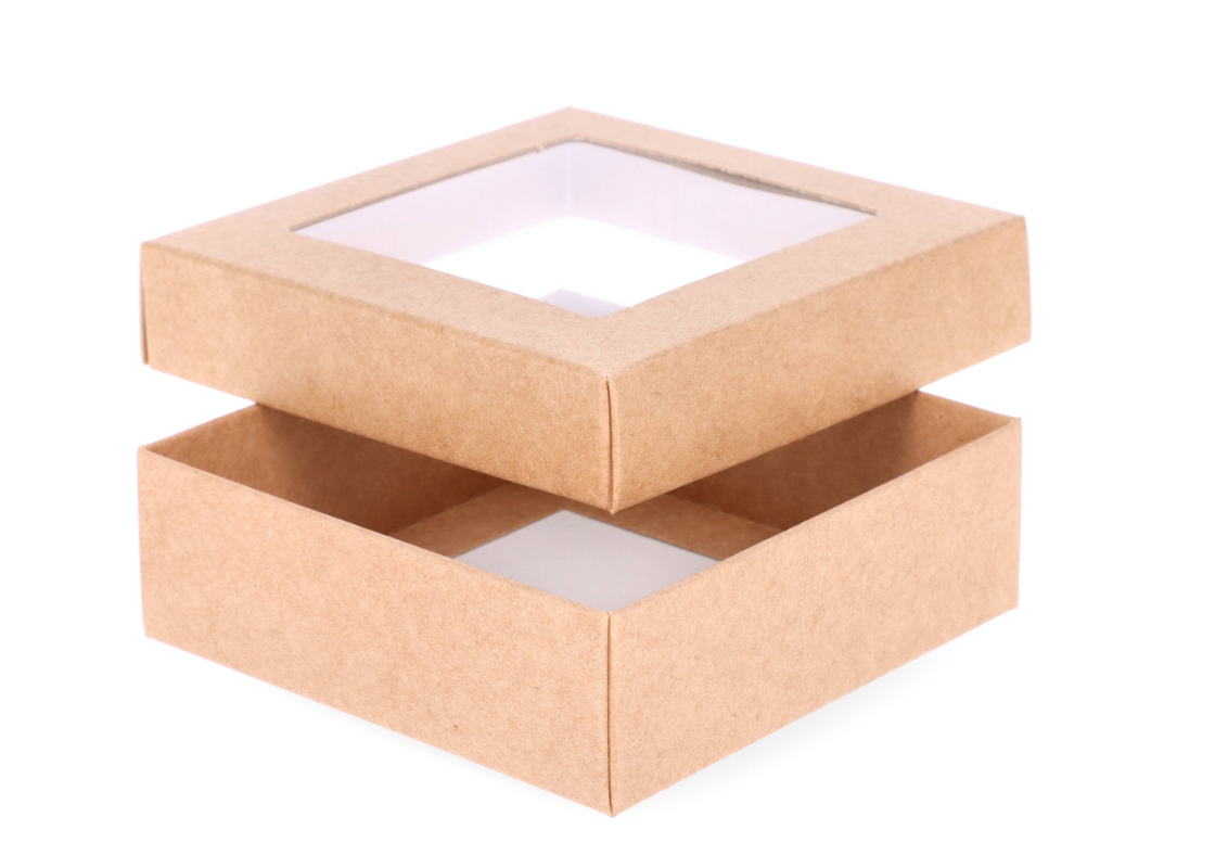 DDP-6L: 90 x 90 x 30 mm<br>two part box with window 1