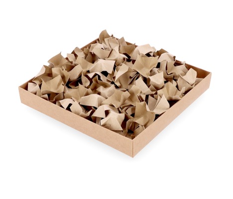 FIL/R: Brown recycled paper infill in a box 1