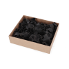 FIL/J: juodos spalvos perdirbto popieriaus užpildas į dėžę. 67 litrai 2