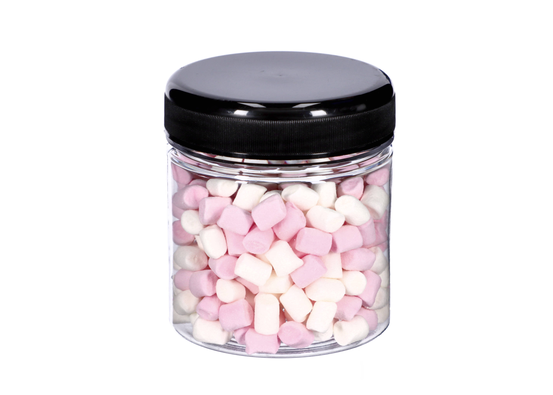 IND-PET1 50/20: 150 ml. Plastic jars with screw-on lids. (20 pcs.) 1