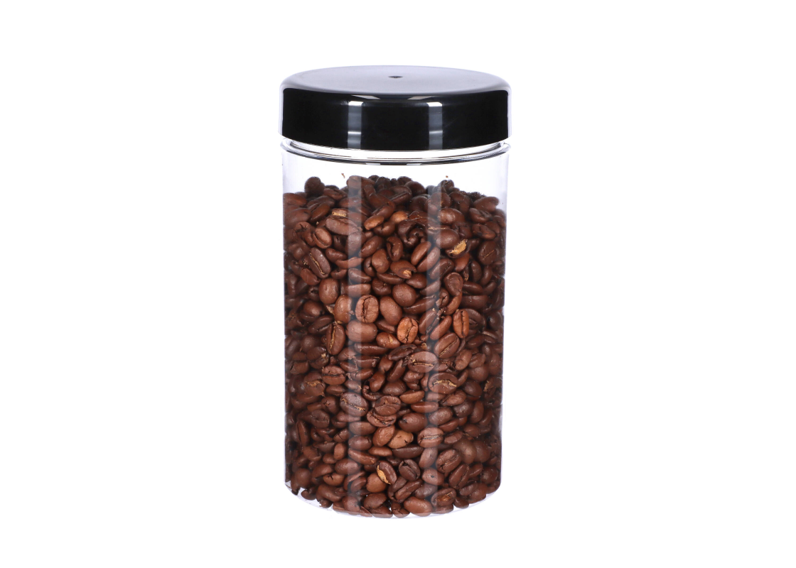 INDET-PET 750/12: 750 ml. Plastic jars with screw-on lids. (12 pcs.) 1