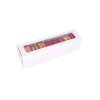MAC-1L/B: 200 x 50 x 50 mm, Baltos spalvos dėžė saldainiams ir macarons sausainiams su skaidriu langeliu (10vnt) 3