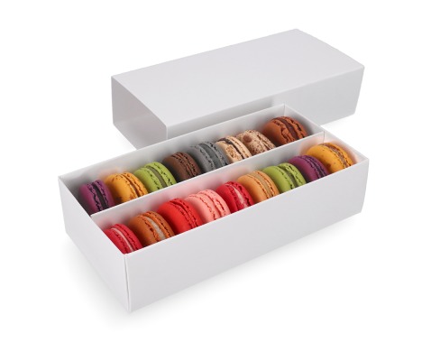 MAC-1/B: 200 x 50 x 50 mm, box for sweets and macarons cookies 1