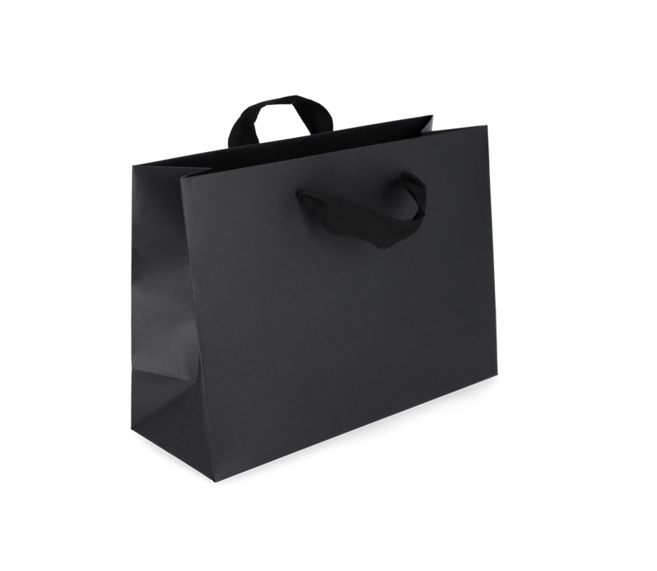 VIP-2: 400 x 150 x 290 mm paper bag with fabric handles 4