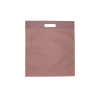 MMK-2: Rudos spalvos 400 x 450 mm neaustinės medžiagos maišelis su kirsta rankenėle 3