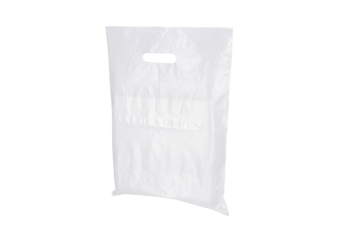 MSKR-2: 300 x 400 mm 100 pcs. plastic bag with crossed handle 1