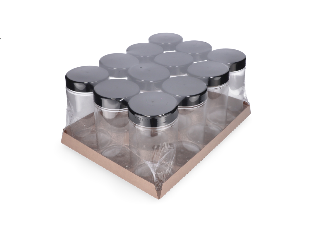 INDET-PET 750/12: 750 ml. Plastic jars with screw-on lids. (12 pcs.) 2