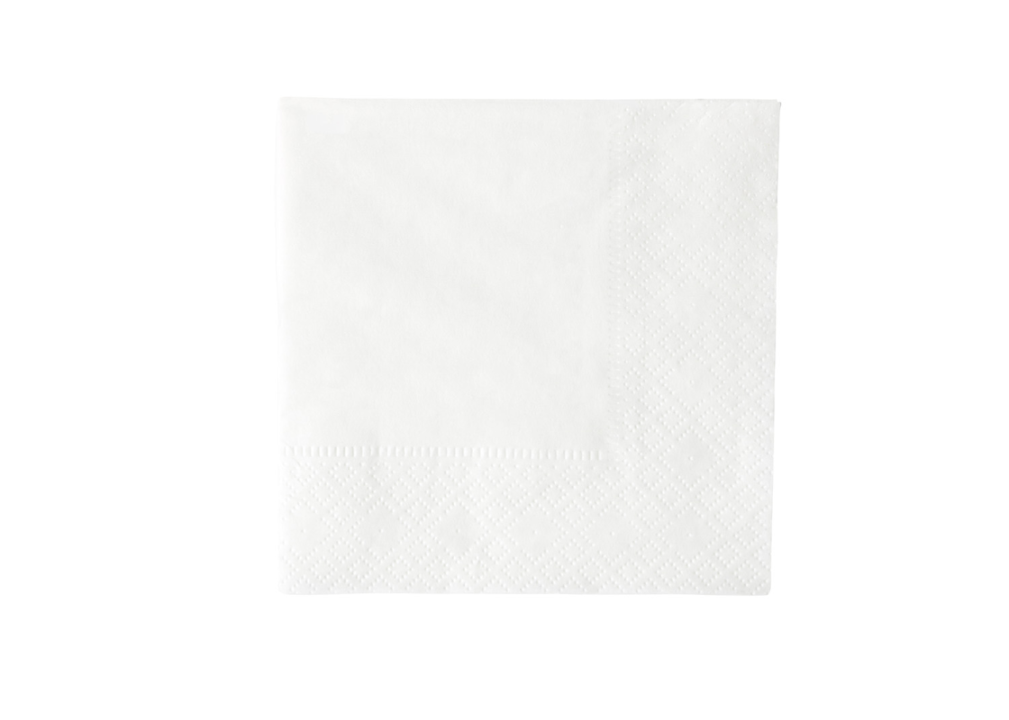 SER/2: baltos spalvos popierinės servetėlės  240x240mm, 200 vnt 1