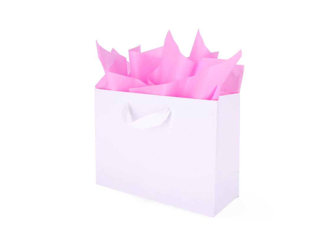 TIS-04: 760 x 500 mm colored tissue paper.<br>Light pink 1