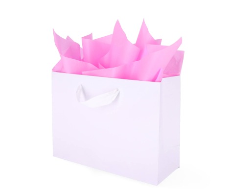 TIS-04: 760 x 500 mm colored tissue paper.<br>Light pink 1