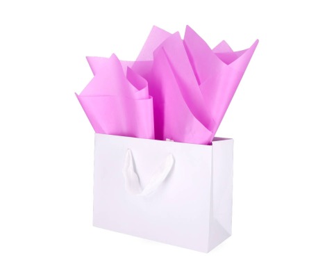 TIS-101: 760 x 500 mm colored tissue paper.<br>Lilac 1