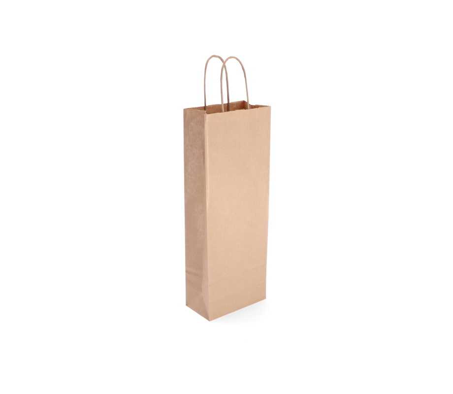TW-8: 140 x 80 x 390 mm paper bag with twist paper handles 10